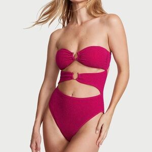 NWT Victoria’s Secret Forever Pink Shimmer Swimsuit
